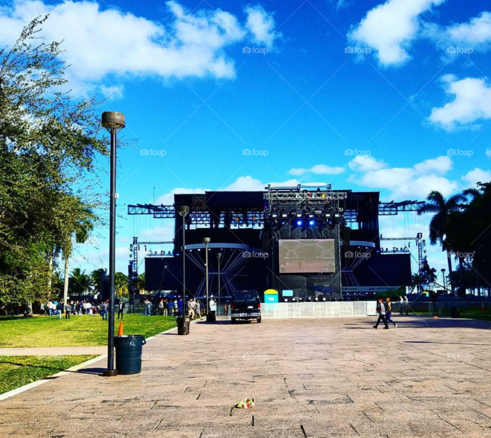 Miami Beach before Pitbull Concert