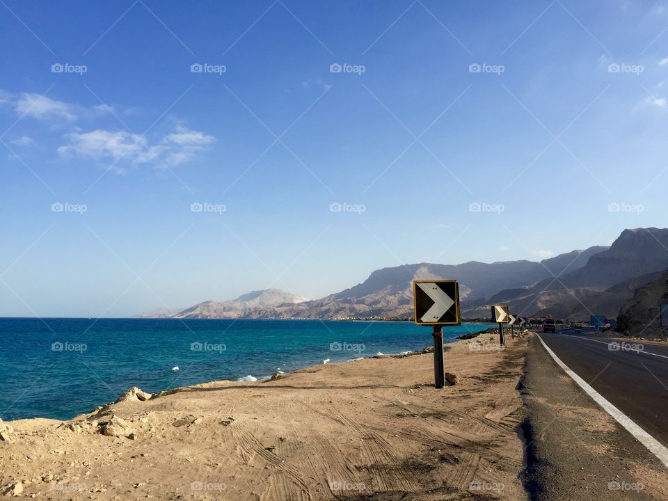View of red sea in egypt