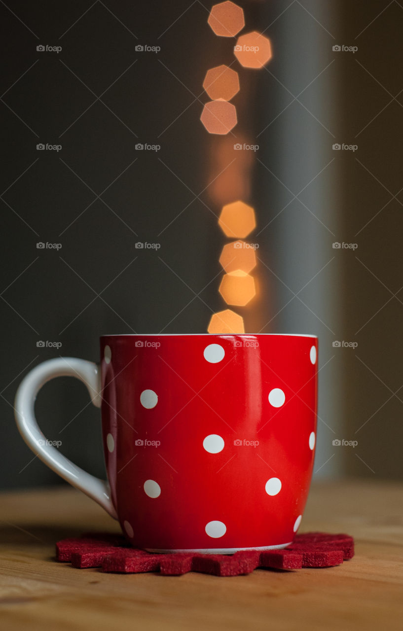 Close-up of red cup