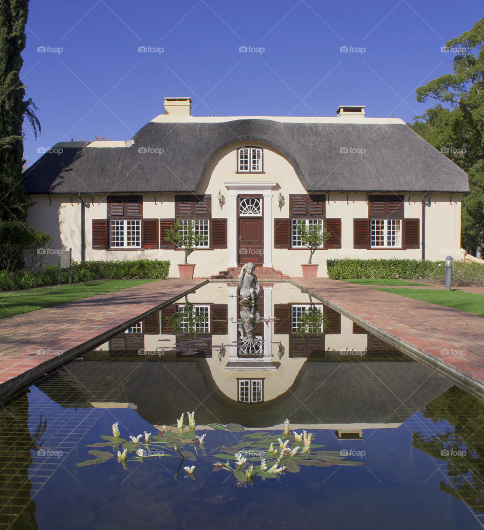 Reflection in time 
Old Cape Dutch house at Vergelen Wine Estate 