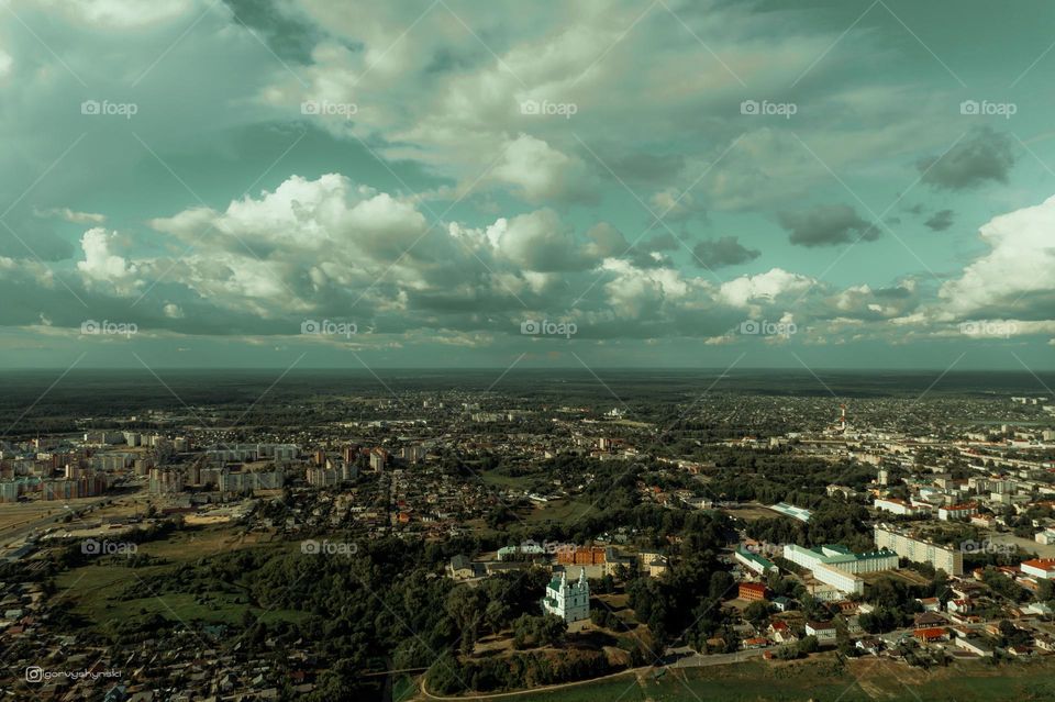 город с высоты