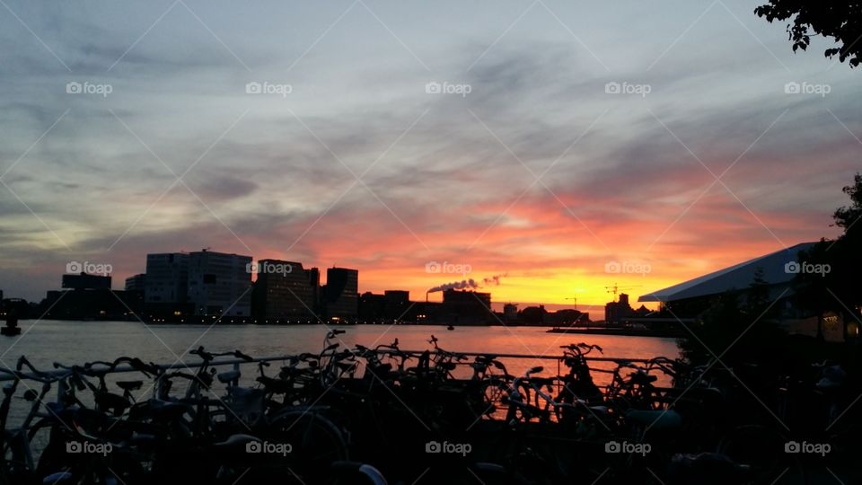 Amsterdam skyline