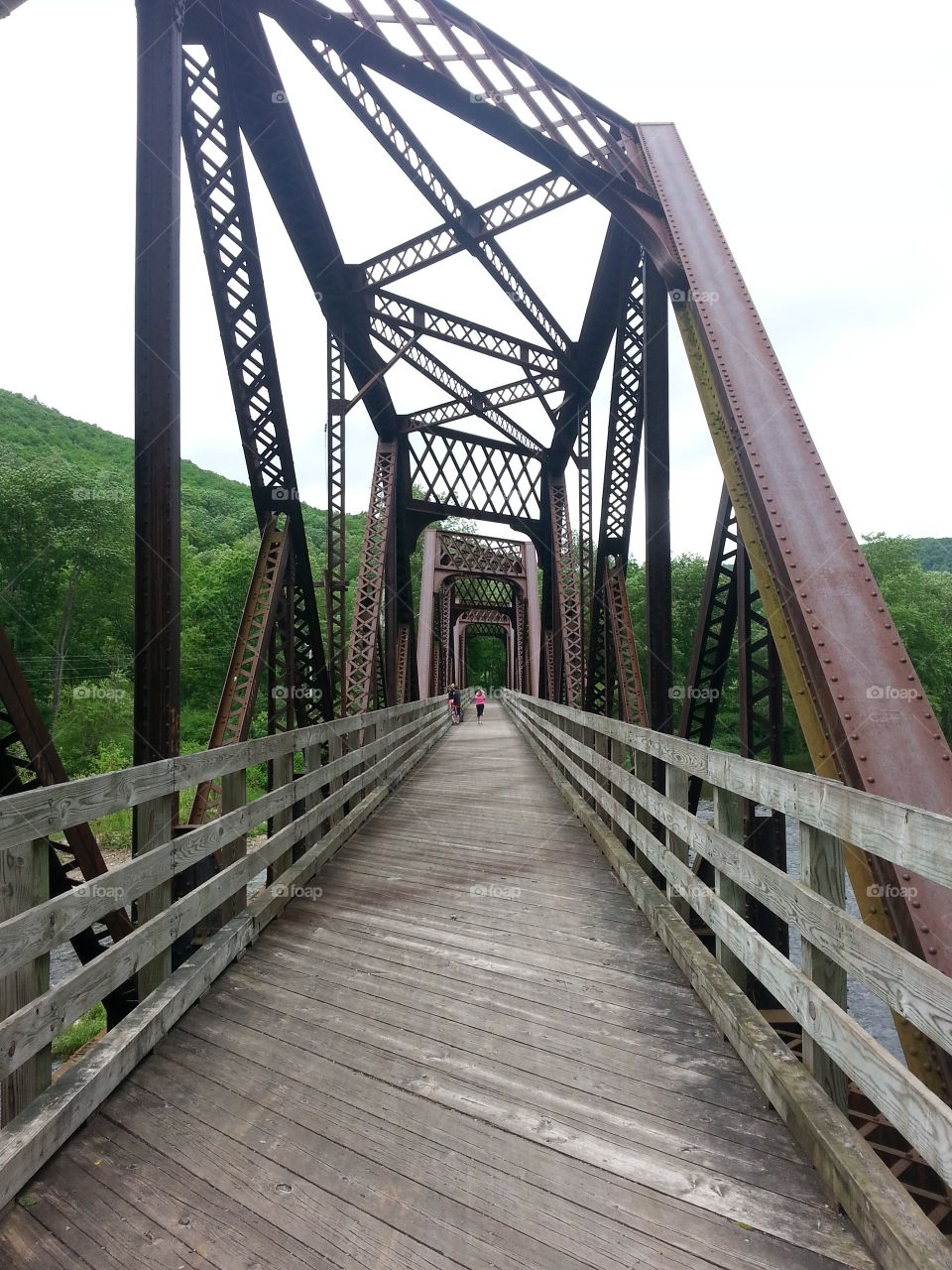 The bridge. Bike ride across the bridge