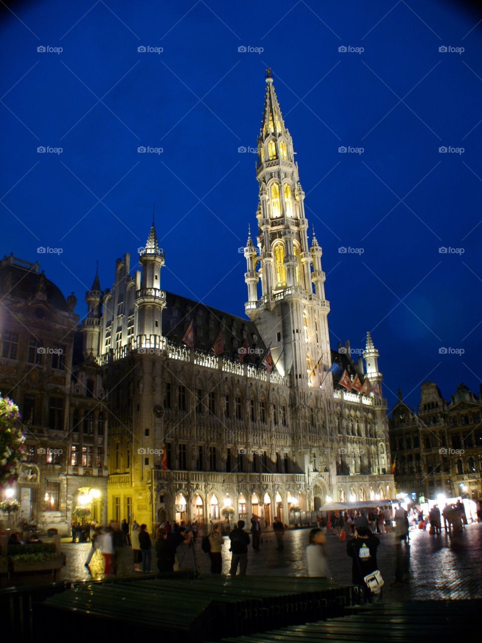 city night architecture belgium by antpru