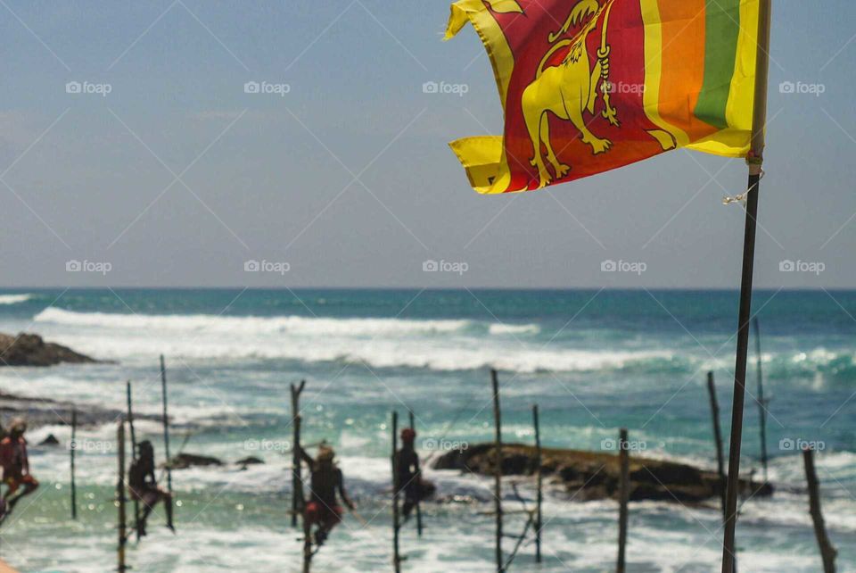 Fishing men Sri Lanka