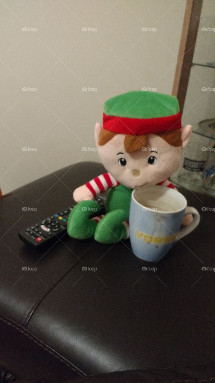 Elf needs his coffee!