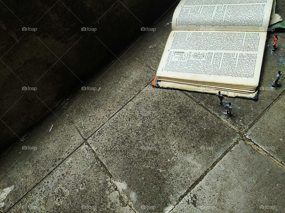 The world of Liliput, a giant book