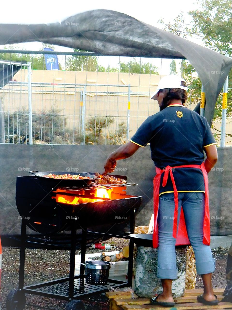 Cooking outside