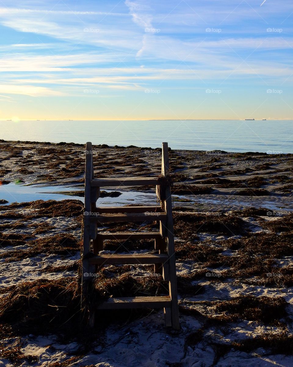 Wooden steps