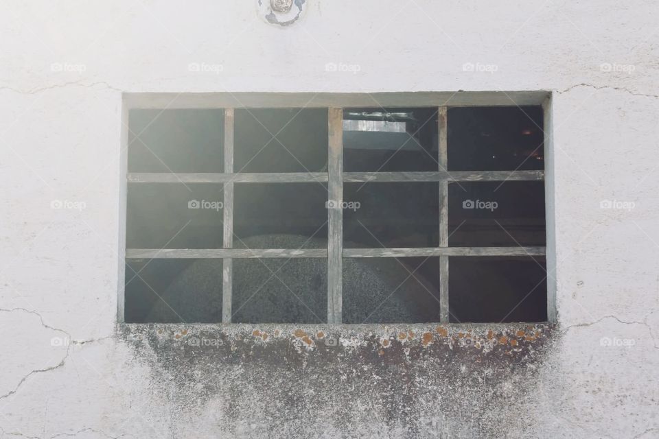 Broken window - Portugal.