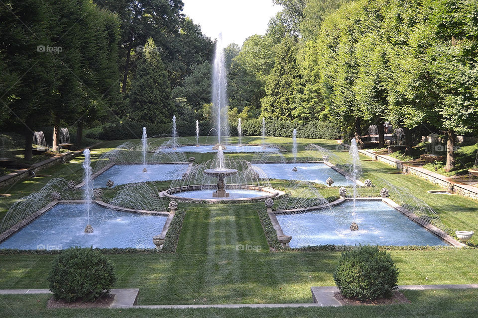 Fountains. Longwood Gardens Fountains