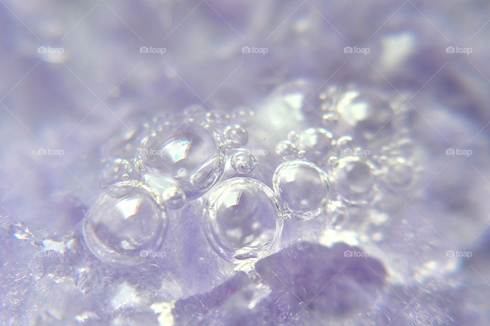 bubbles on a blanket