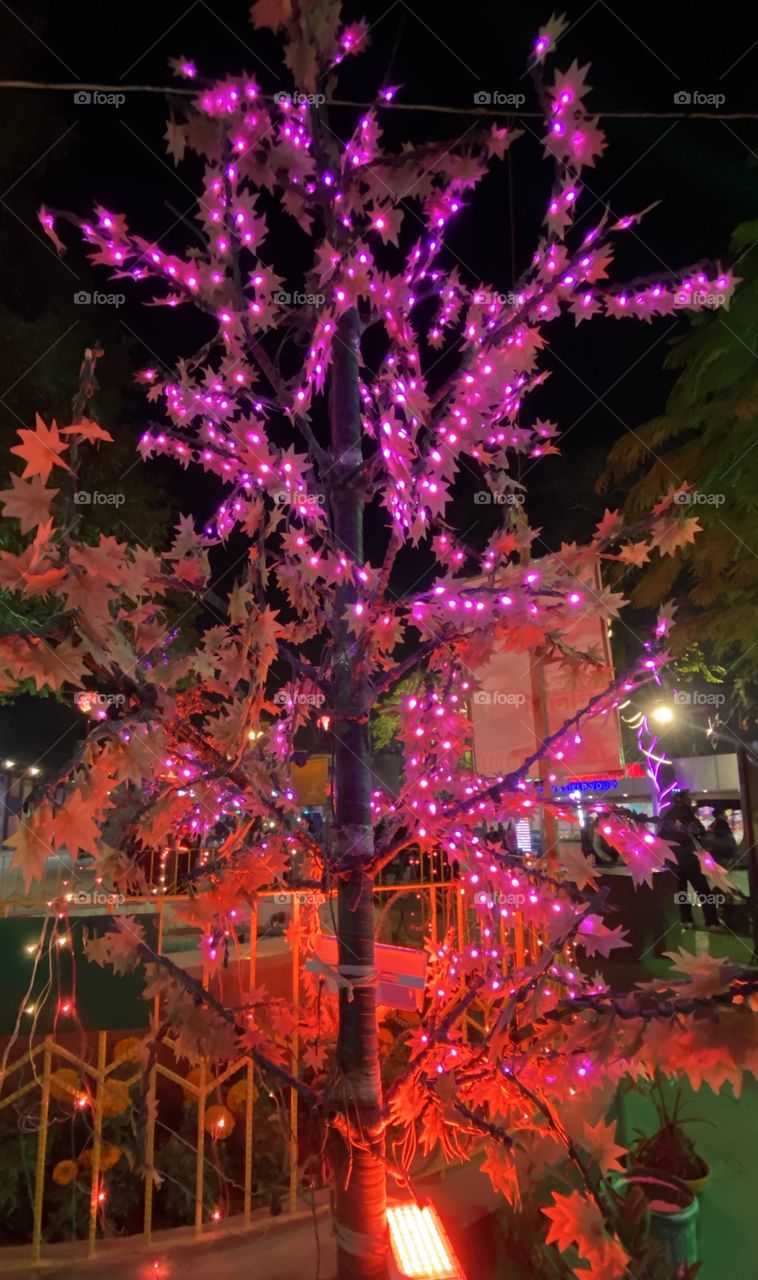 Night vive at street way