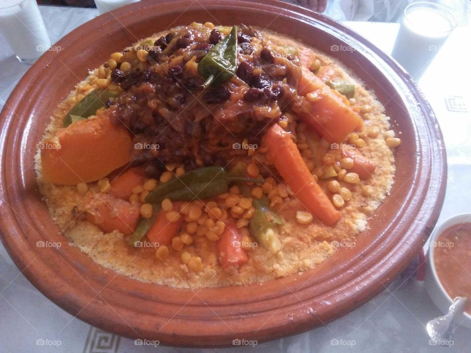 Typically moroccan Couscous