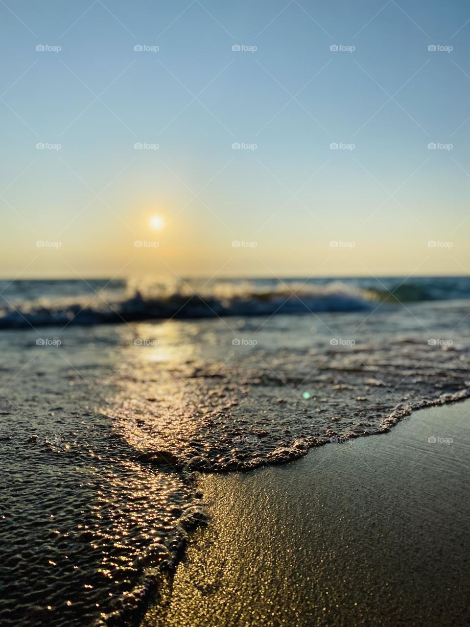 Lake Michigan on the beach 