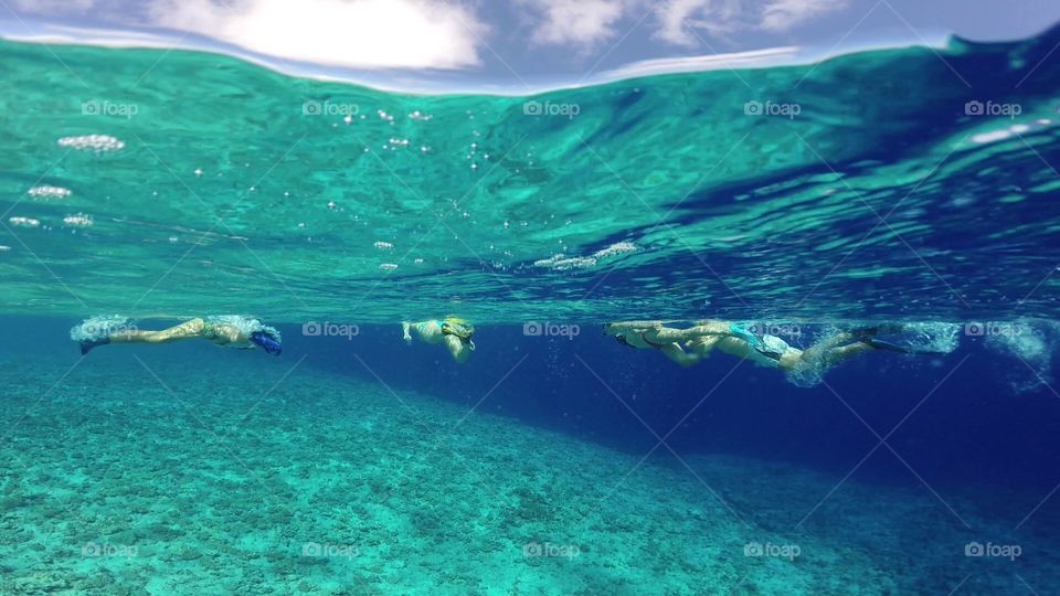 Clear water in Tuamotu, Ahe - French polynesia