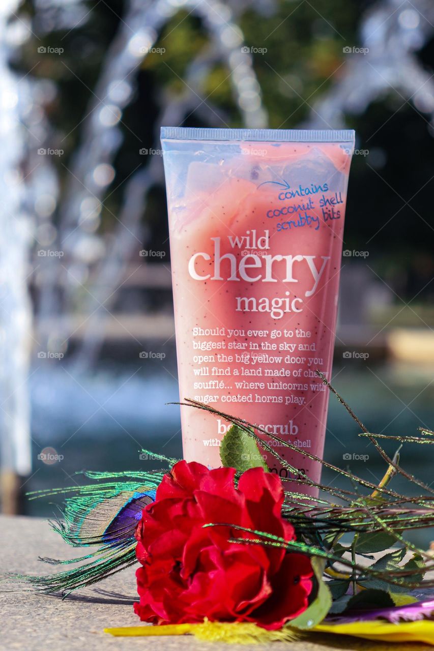 Wild cherry magic scrub