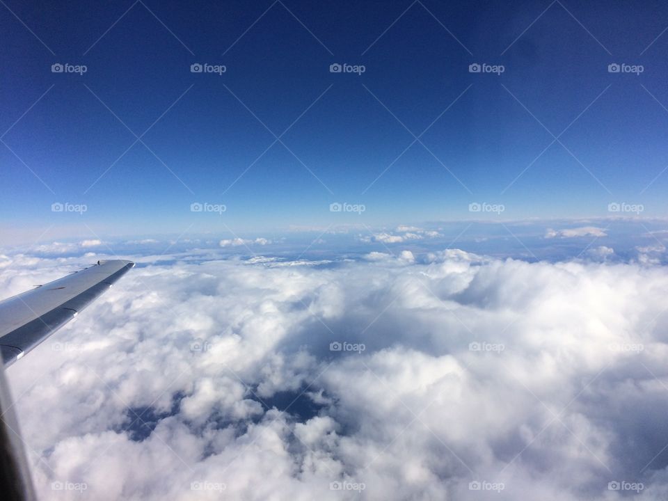 Flying above the clouds 