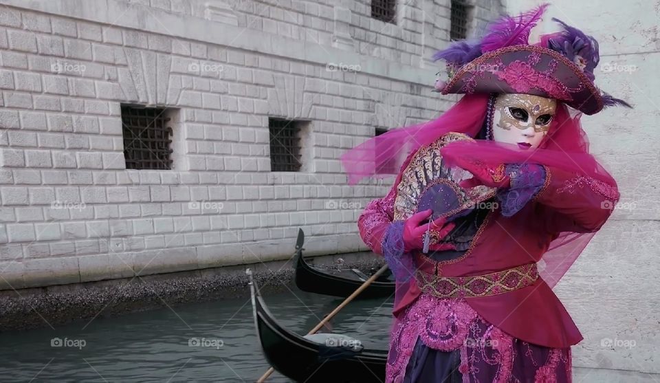 Carnevale di Venezia. Maschere in posa.