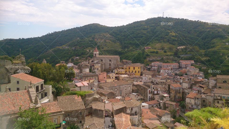panorama. panoramica di Castiglione di Sicilia.