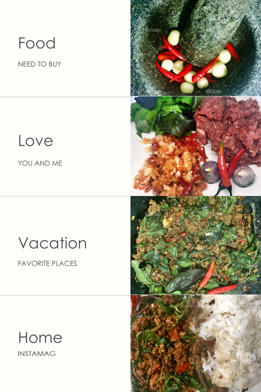 Thai fried beef with basil