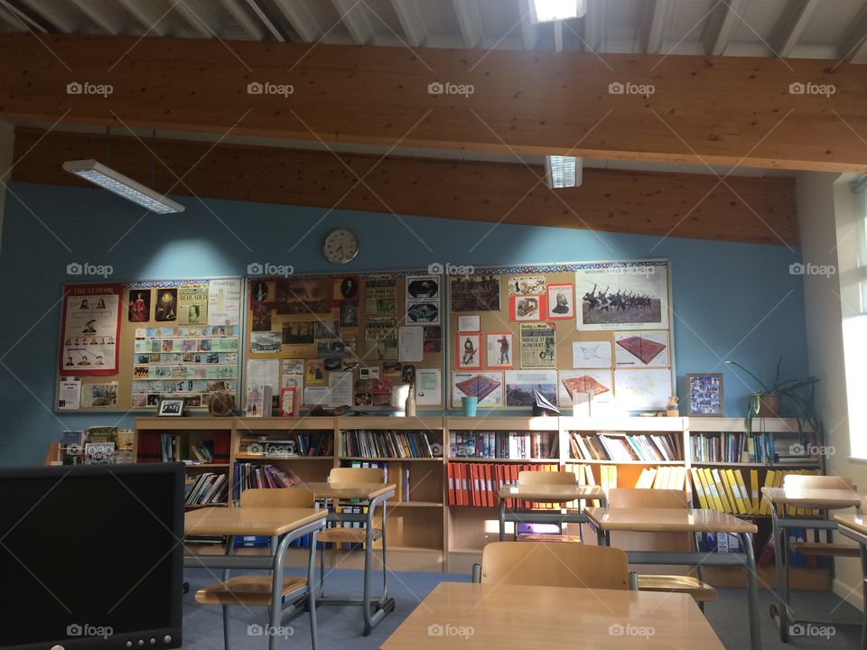 Empty Classroom Scene