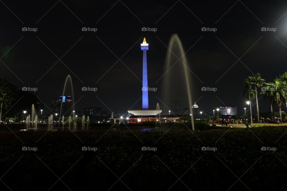 Monumen Nasional in the night