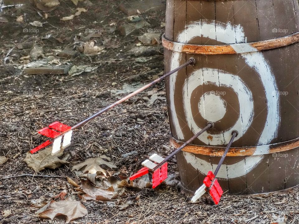 Target Practice. Medieval Archery Range
