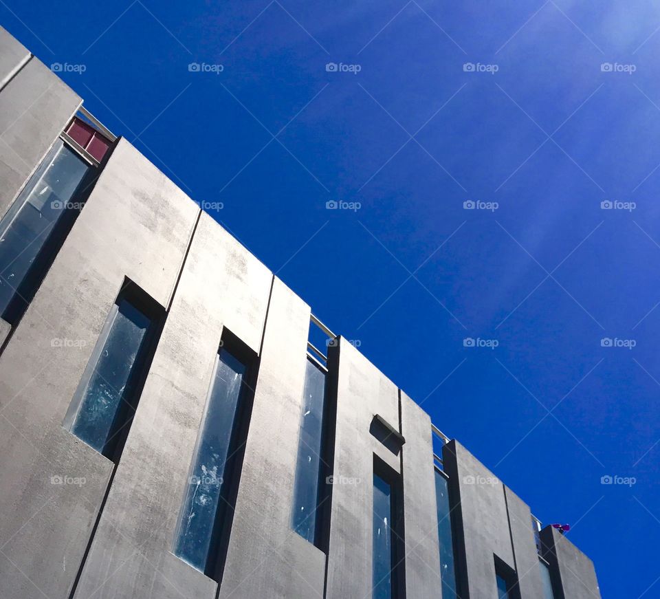 Modern architectural design in building