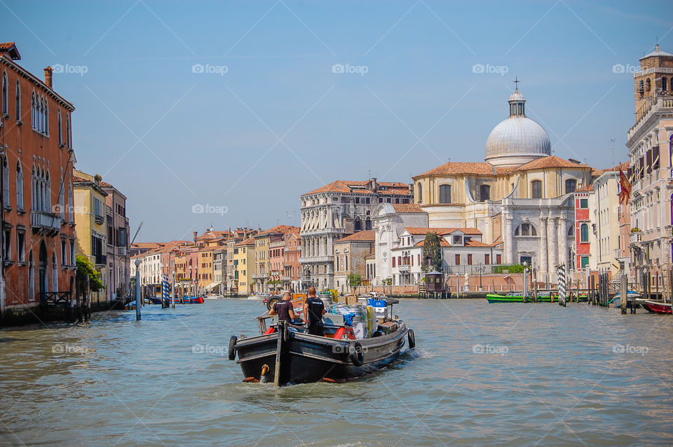 Boating in Venice