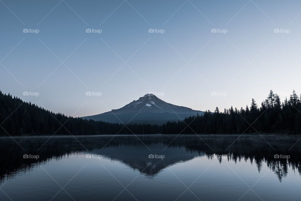 Mountain view at sunrise