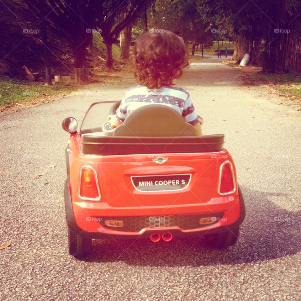 My Mini & I. An evening outing in a Mini.