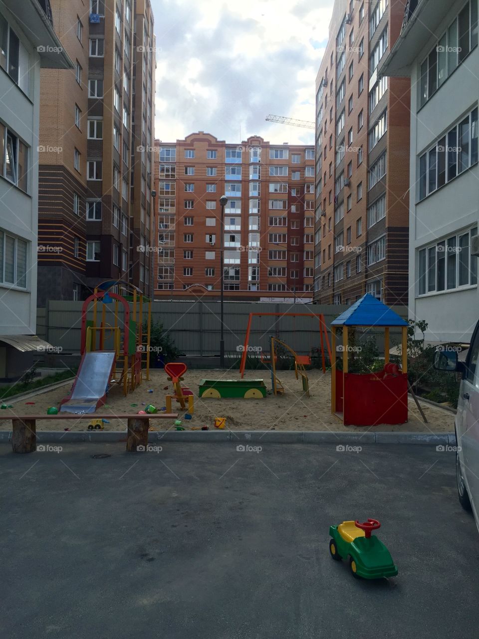 Playground in the residential district