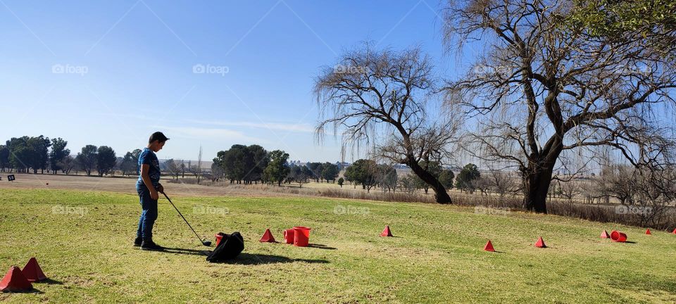 A day at the Golf Driving Range