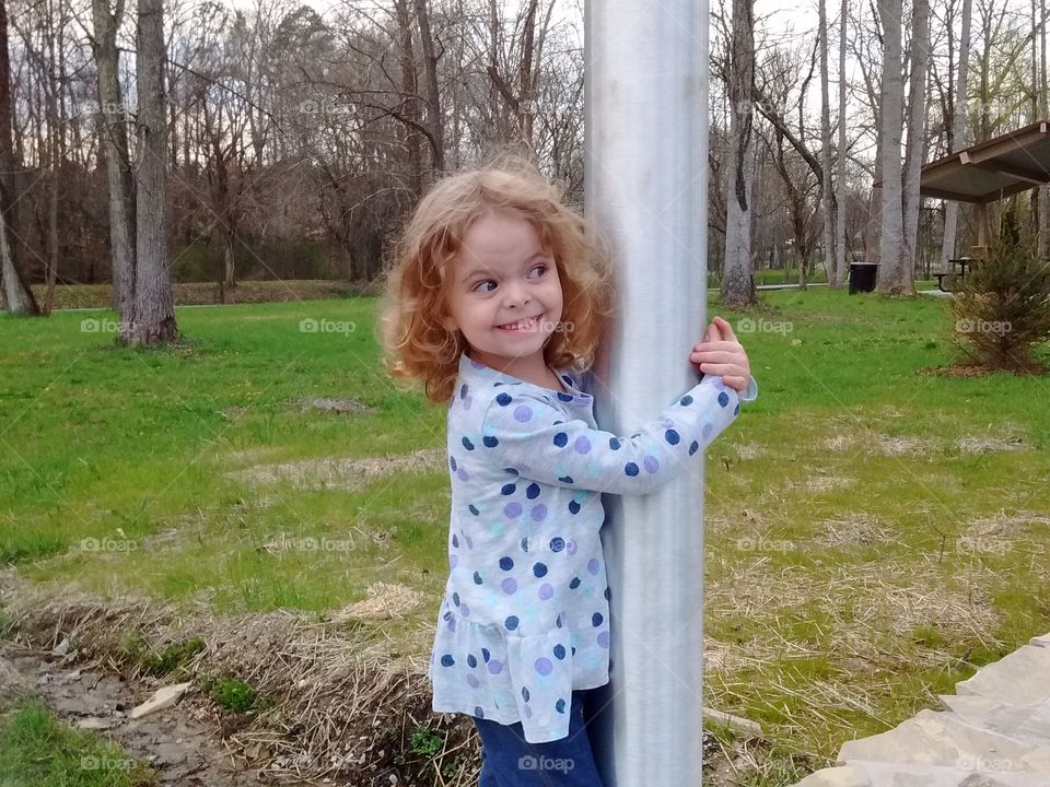 Spring smile in park