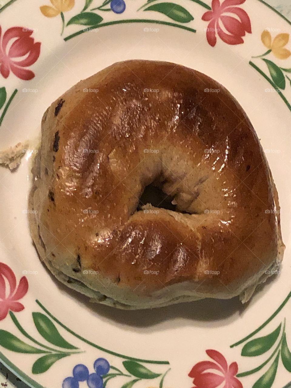 Buttered bagel