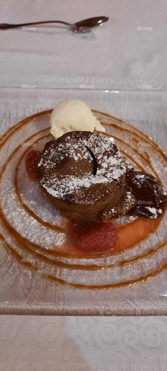 Chocolate Mousse with Strawberry