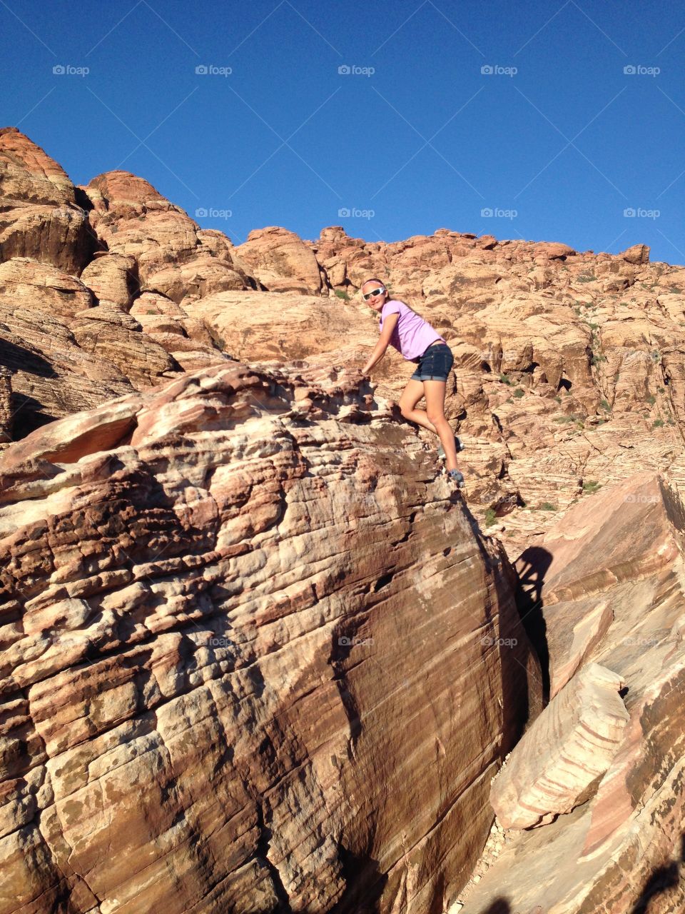 Rock Climbing. Rock Climbing Red Rock Canyon
