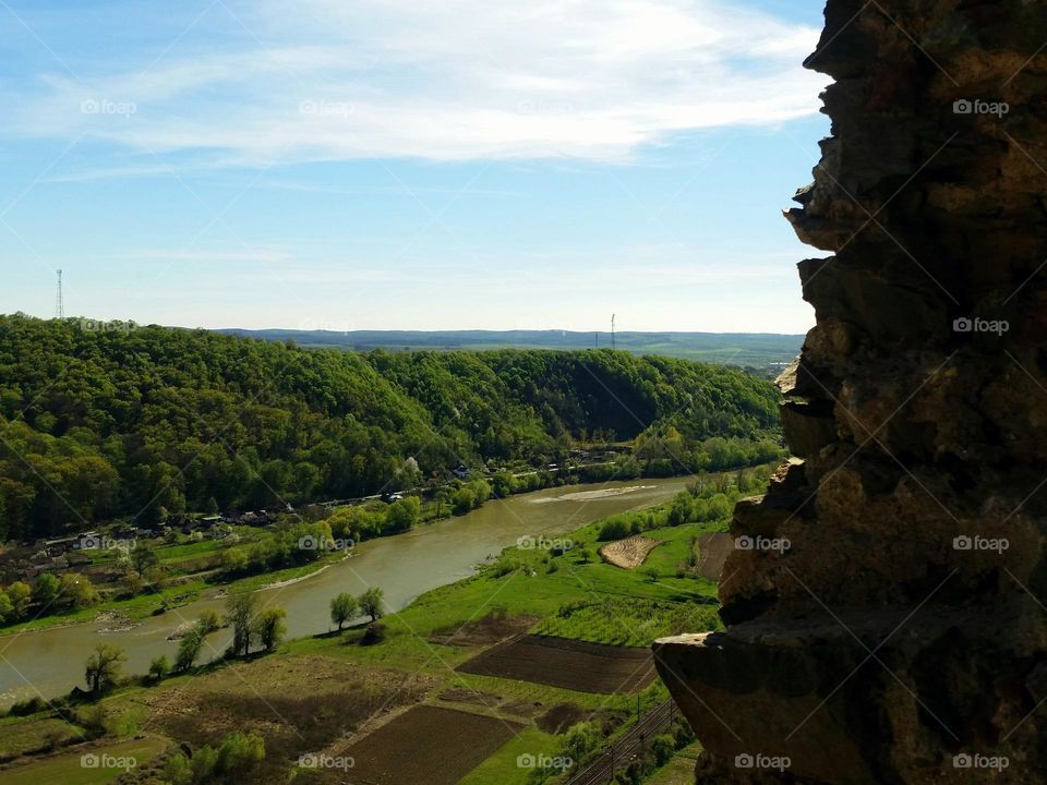 landscape from the Șoimoș fortress