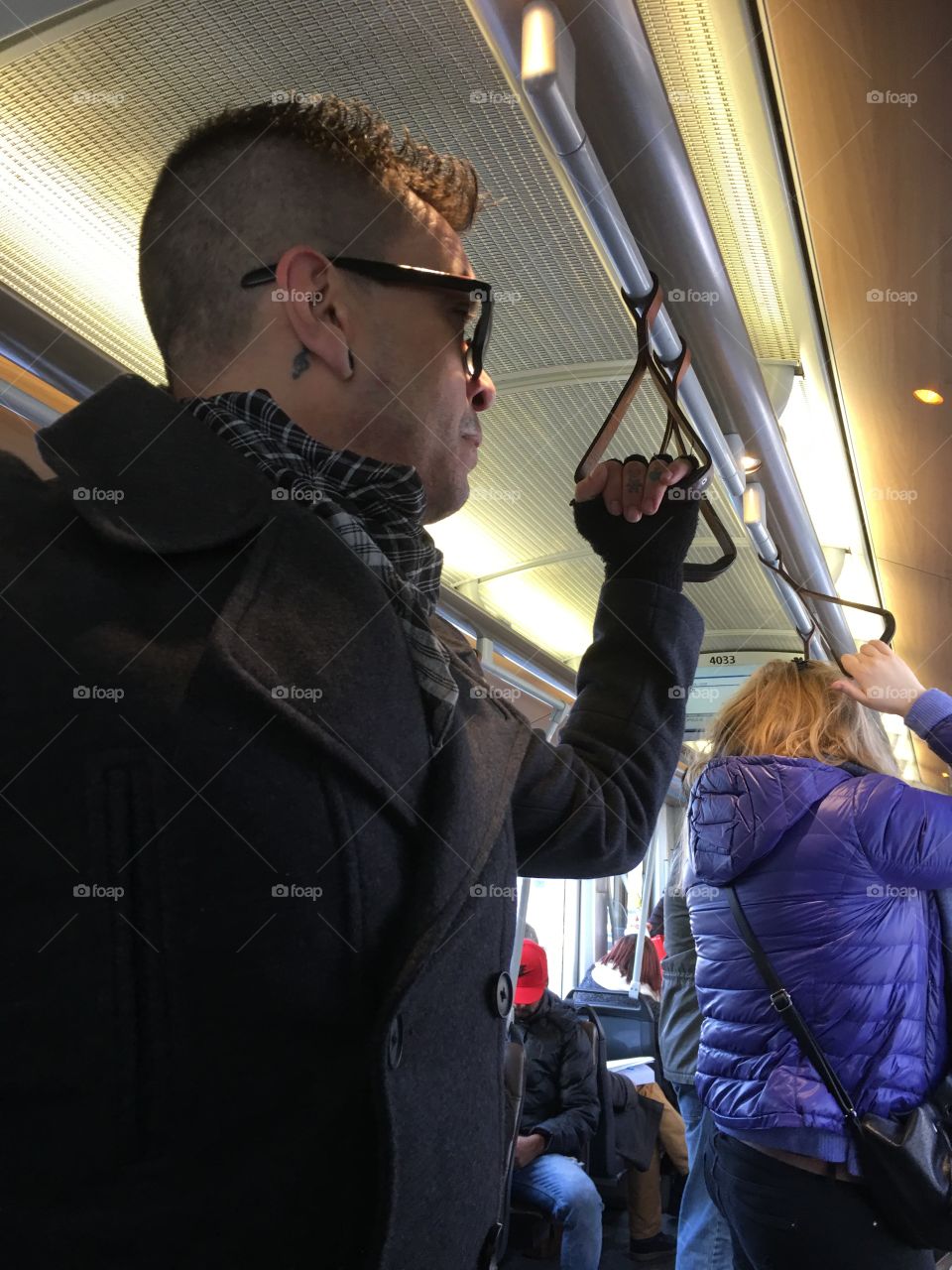 Sexy men on trains make the ride better!