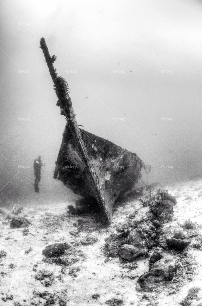 philippines cebu underwater ship wreck by paulcowell