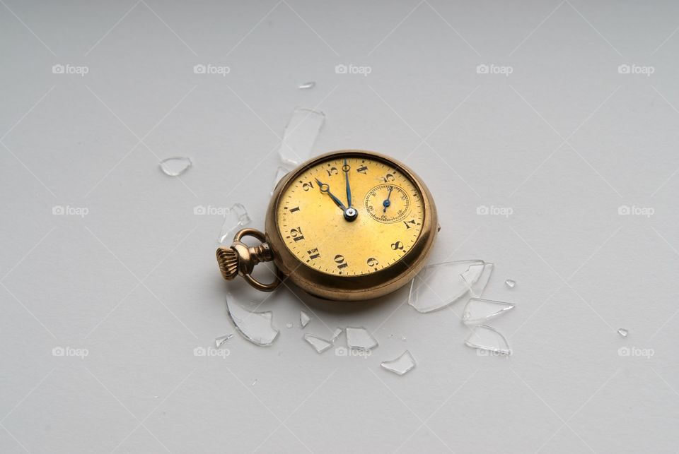 Broken vintage watch