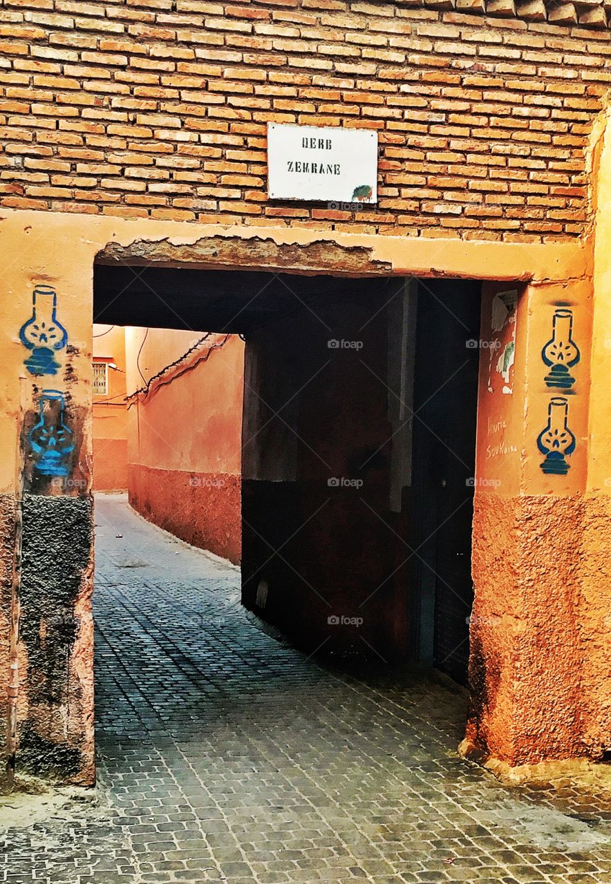 Pathway in the Medina of Marrakesh 