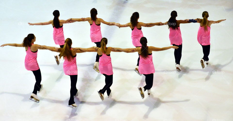 synchronized ice skating