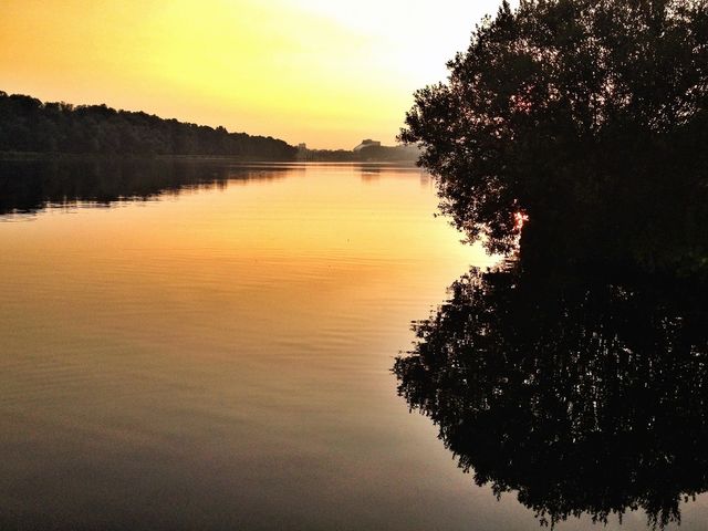 Morning silence in amsterdam lake