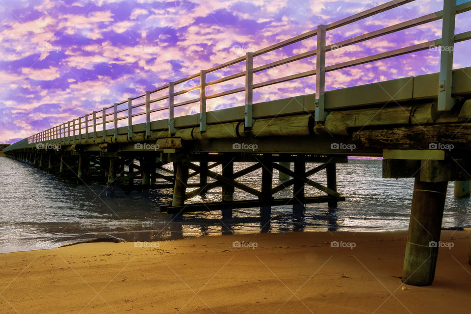 Sunset Over The Bridge