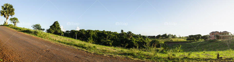 Panorama Of Slope Landscapes