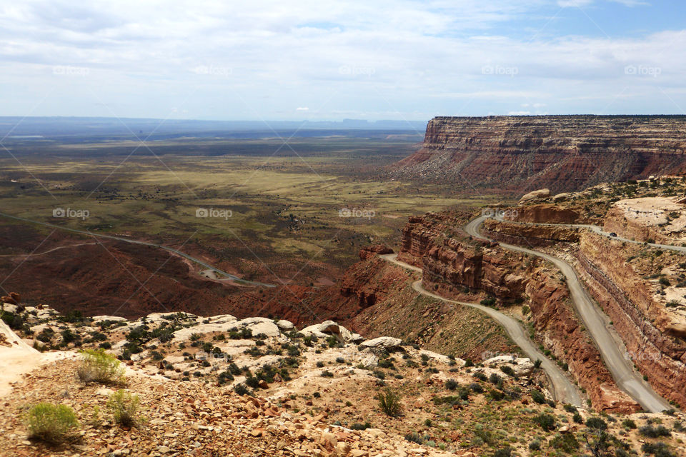 Scenic view of moki dugway