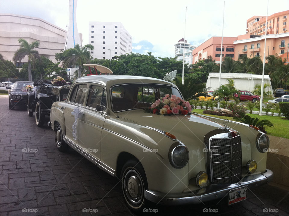 car old wedding mexico by patifi