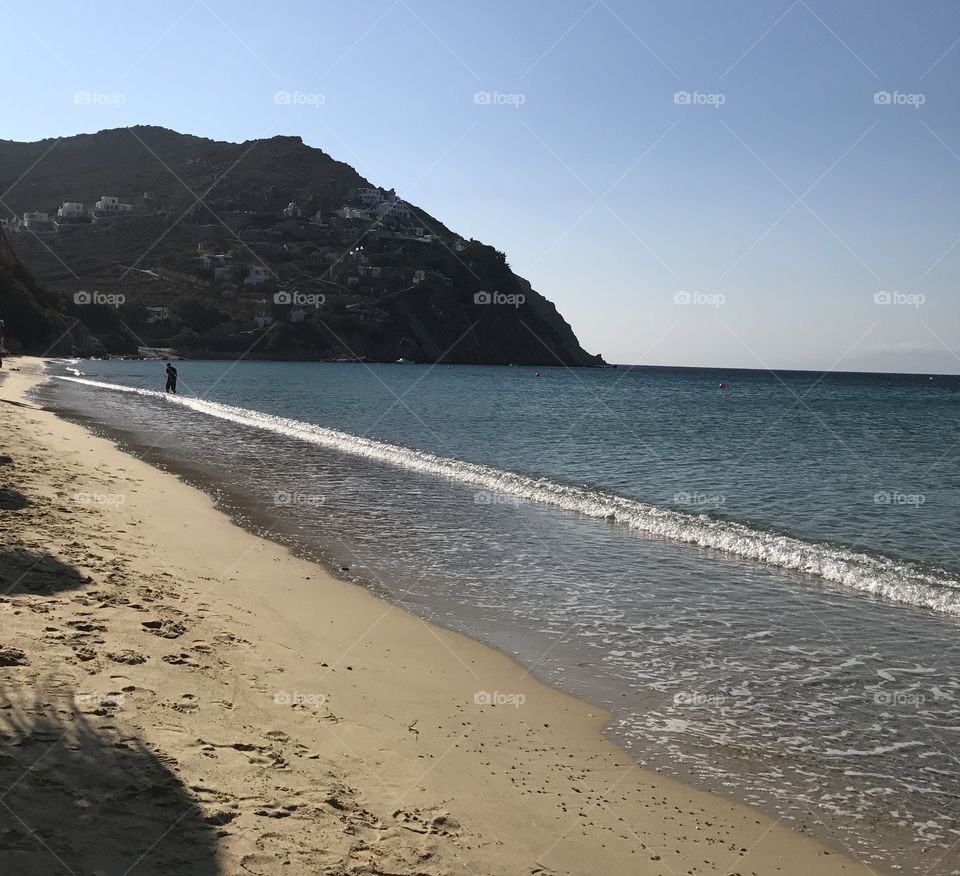 Elia Beach in Mykonos,Greece 